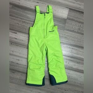 Arctix Lime Green Kids Snow Bibs